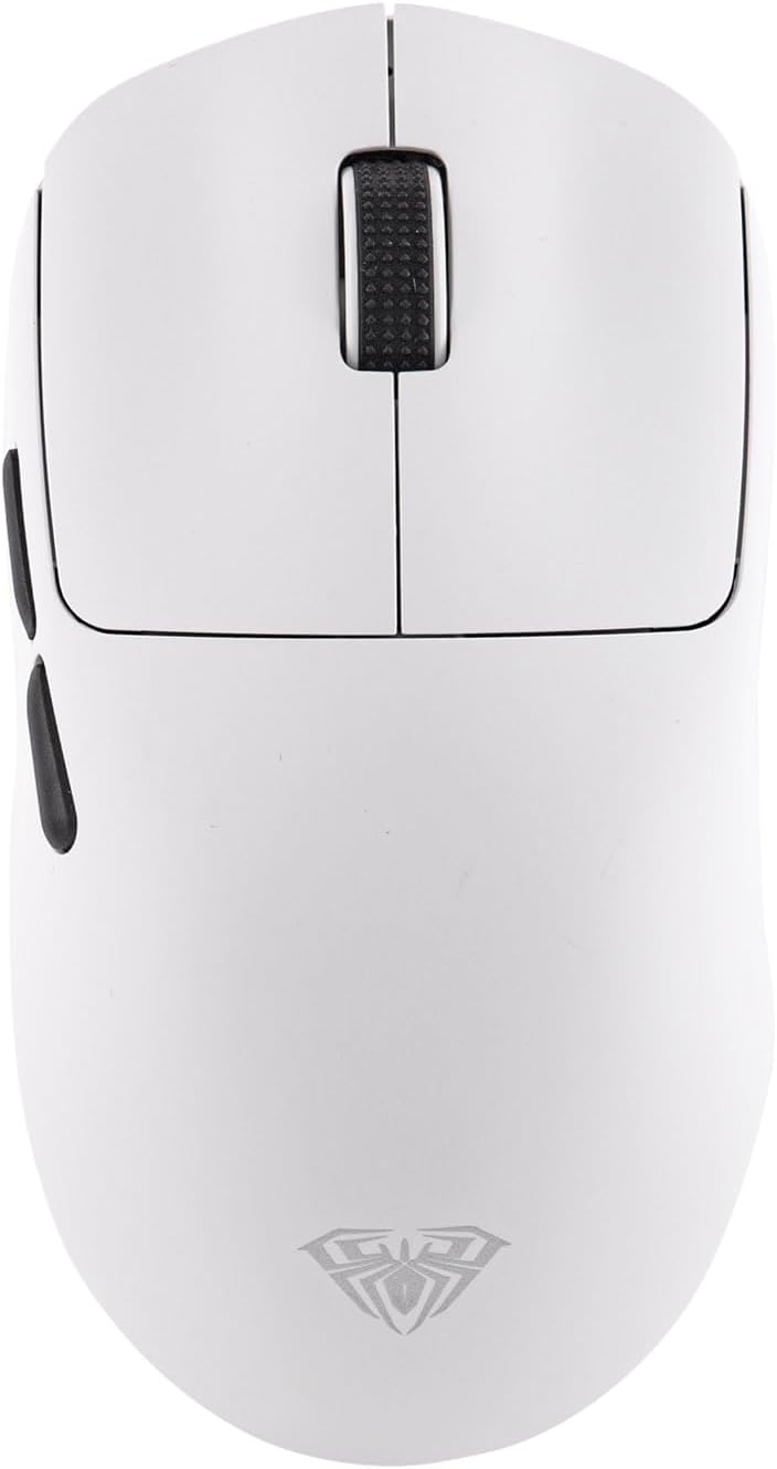 EPOMAKER Aula SC800 Wireless Gaming Mouse, 37g Lightweight, Adjustable 26,000 DPI, 8k Polling Rate, PAW3395, Programmable Buttons, On-Board Memory, 250mAh Battery, PC/MAC/Linux (White)