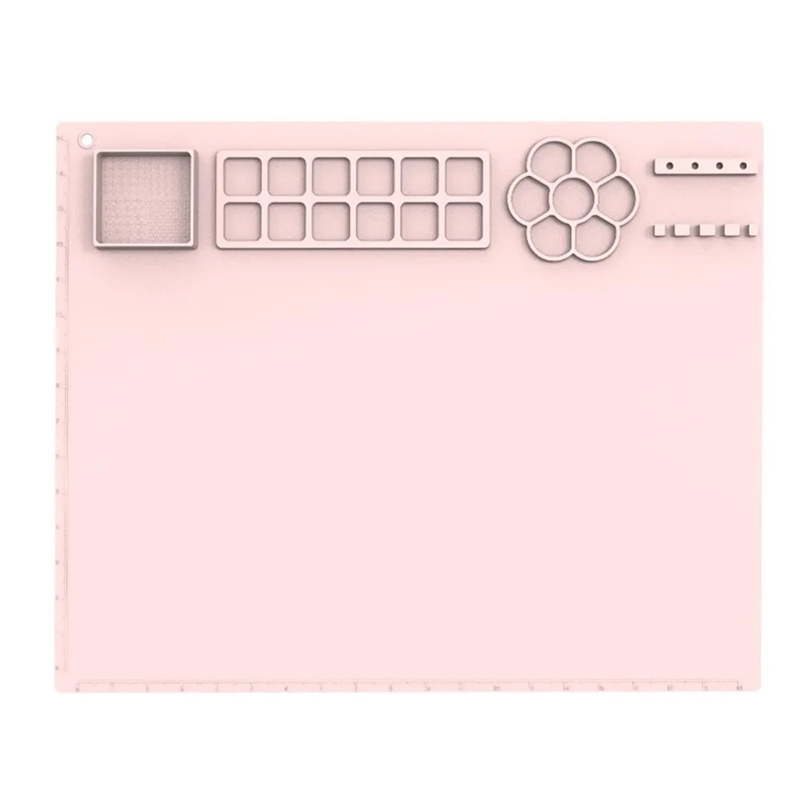 Sdiuakbv Pink Painting Mat Silicone Painting Mat Silicone Painting Pad Diy Rectangle Graffiti Mat Art Oil Washable For Drawing