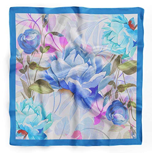 Bimba Womens Square Head Bandanas Summer Neck Wrap Scarf3