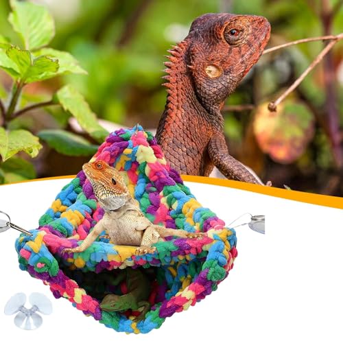 Ropa de cama de terrario tejida para el descanso de reptiles 4