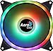 AeroCool DUO14, 140-mm-Lüfter, ARGB LED-Doppelring, Anti-Vibration, 6 Pins
