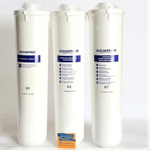 Aquaphor K5-K2-K7 Replacement Cartridge Set for Aquaphor Crystal A Undersink Water Filter (Crystal-A)