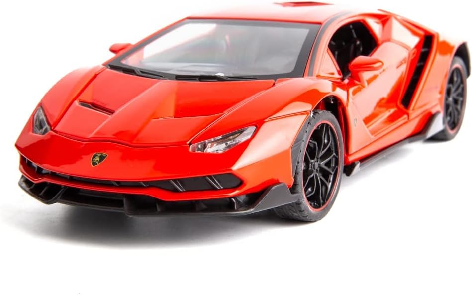 Image of DEOXY 1:24 Scale Big Lemborgini Lp770 Alloy Car Model Diecast Toy Vehicles For Kids With Lights And Music,Gifts For Boys And Girls,Red