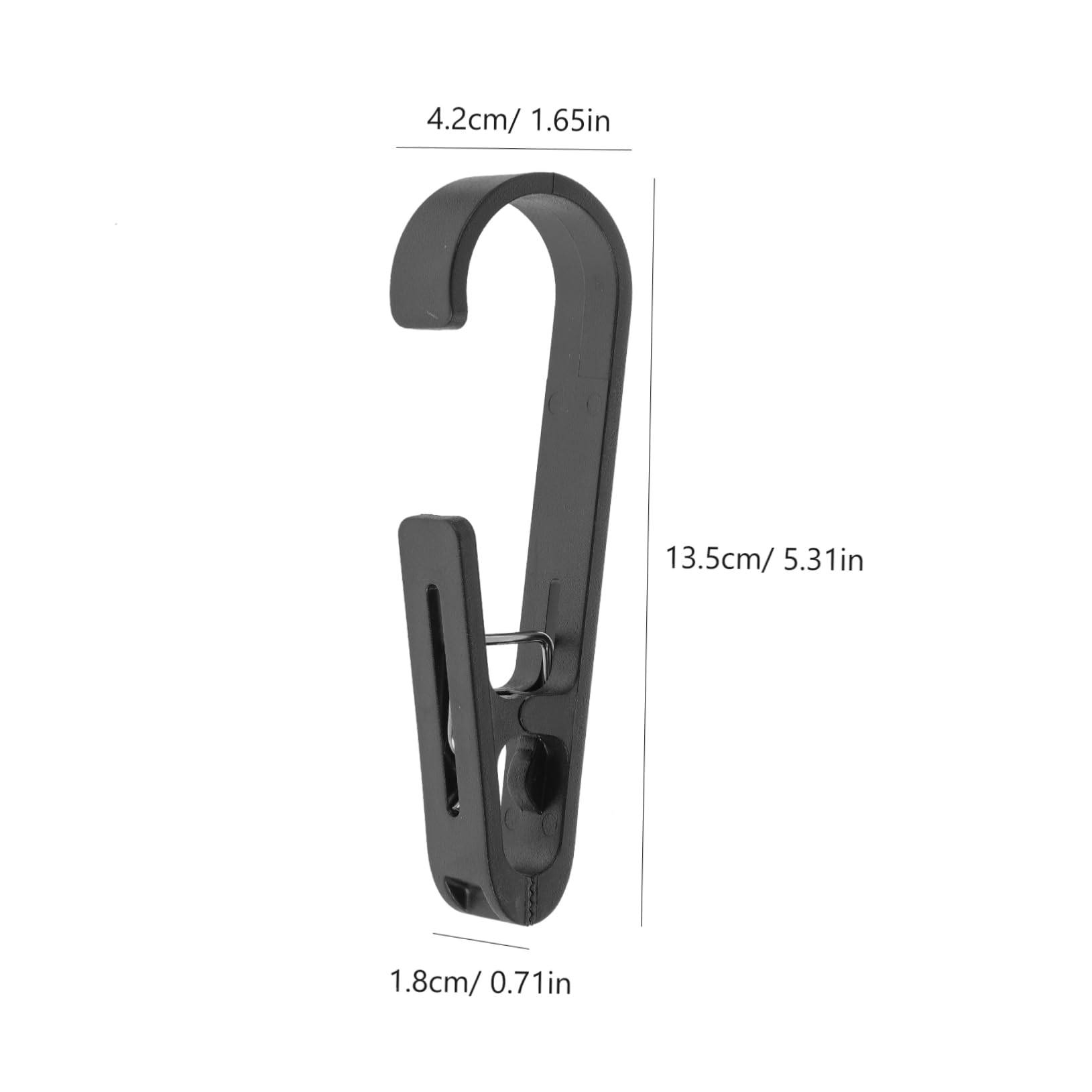 4pcs Hook Type Clip Skirt Hangers Clothes Hangers Clothes Rack Closet Hook Clothes Hanger Hook Adjustable Clips Simple Clips Pants Hanger Clips Multi-Function Pants Hanger Black HOMOCONO