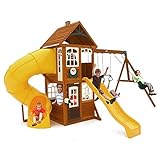 KidKraft Lewiston Retreat Cedar Wood Swing Set PLAYSET