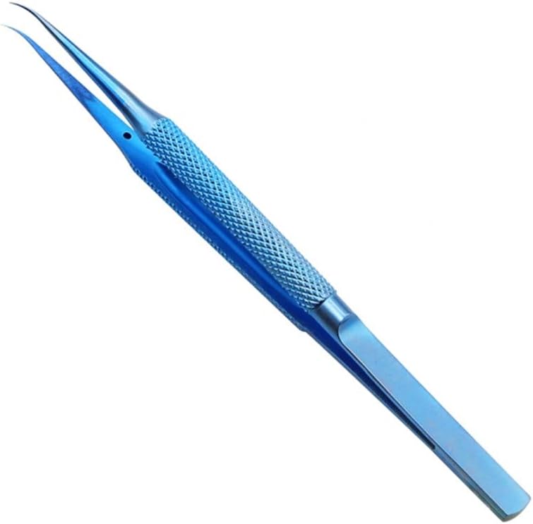1PC Curved Headed TB-11 Precision Titanium Alloy Tweezers for Mobile Phone iPhone Motherboard Fingerprint Jump Line Wire Repair Microscope Tweezers
