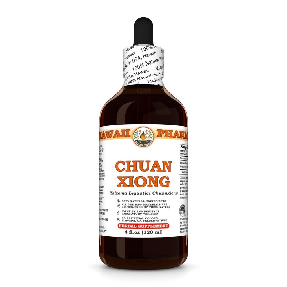 Hawaii Pharm Chuan Xiong Root Liquid Extract, 4 fl oz 4 Fl Oz (Pack of 1)