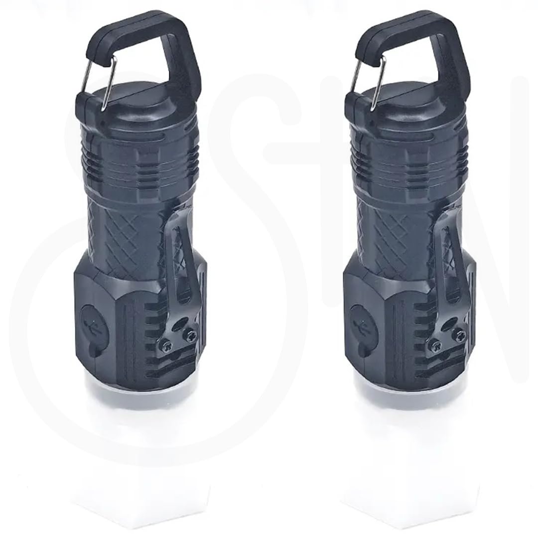 Ostin Three-Eyed Mini Flash Super Power Flashlight, Rechargeable Mini Torch Flashlights for Night Working, Running, Camping, Hikking 4