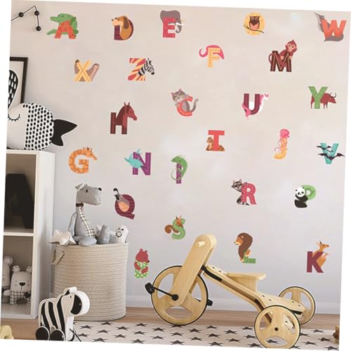 Vinilo Decorativo Alfabeto Animales OUNONA 26 piezas miniatura 5
