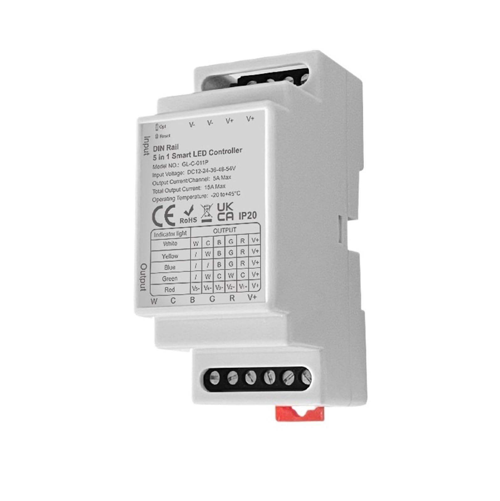 Contrôleur LED pour rail DIN 12V-54V pour l'éclairage du salon