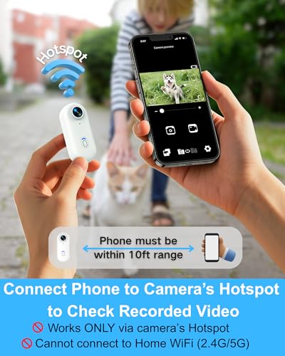 Image of Cat Camera Collar with Phone APP,1080P HD Video Recording,Easy to Check Videos on APP, XS-Size Cordless Cat & Dog Collar Cameras,Rechargeable Pet POV Cam