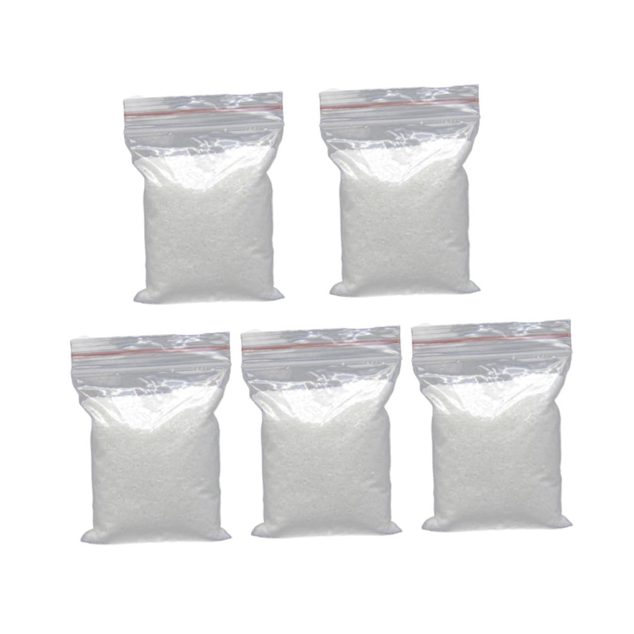 BESPORTBLE White Sand Scenery Making Snow Sand 80g/Bag 5 Packs for Aquarium and Garden Decor