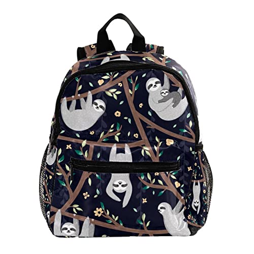 Sac à dos pour garçons et filles paresseux mignon de 30,5 cm multicolore