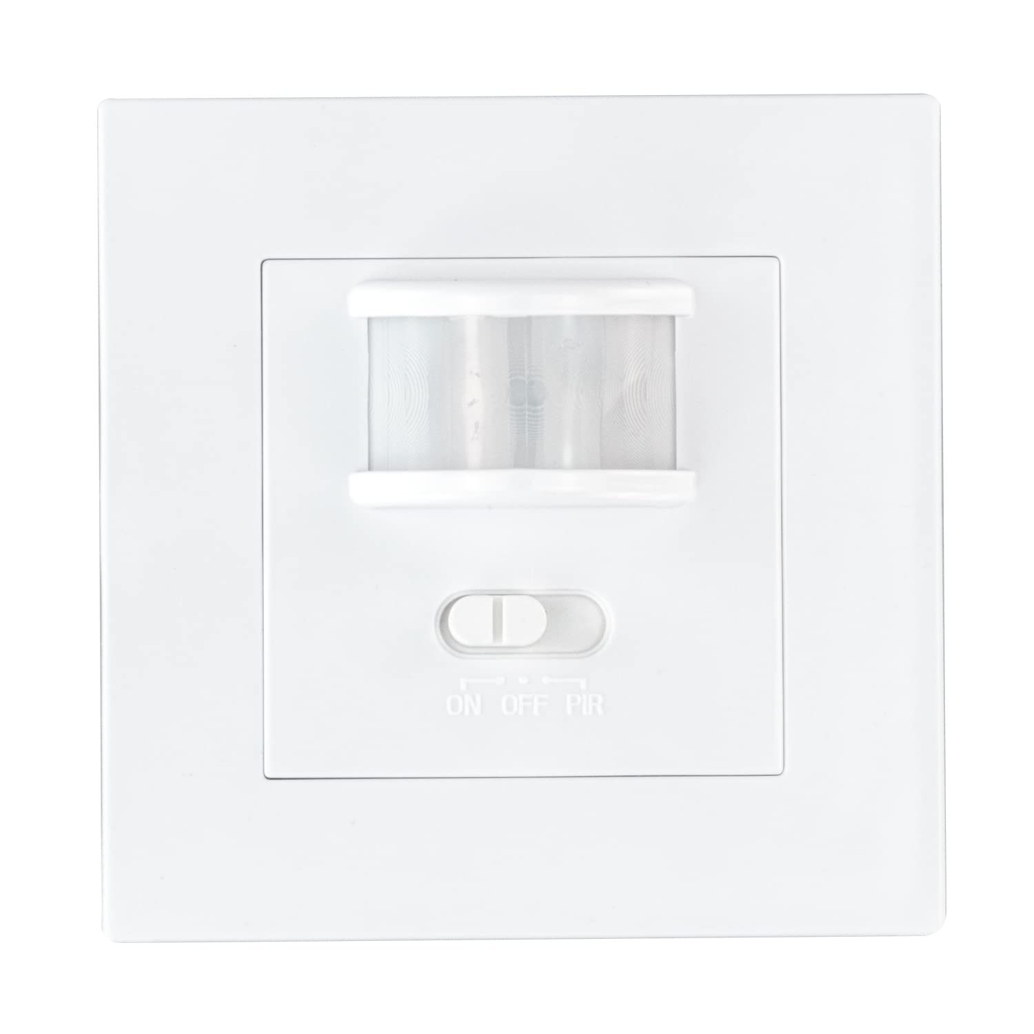 POPP® Electric Detector de Movimiento PIR Interior Empotrable Pared, IP20 300W/1200W 220-240V IP20 SM-002 160º (Pack 5 Unidad)