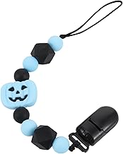 Toyvian 1Pc Corrente De Chupeta Mordedor De Bebê Do Dia Das Bruxas Brinquedos Clipe De Chupeta Menino Bebê Chupeta Trela Mordedor De Bebê Chupeta Clipe De Chupeta Recém-Nascido Chupeta