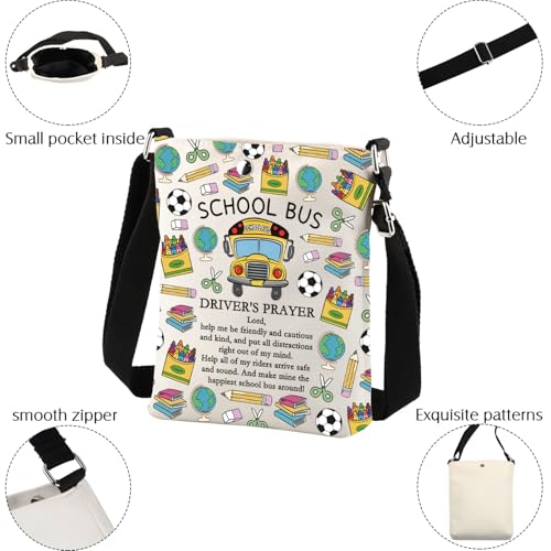 Bus Crossbody Bag Bus Driver Gifts Bus Driver Prayer Gifts Bus Driver Appreciation Gift Bus Sling Bag Crossbody Purse4