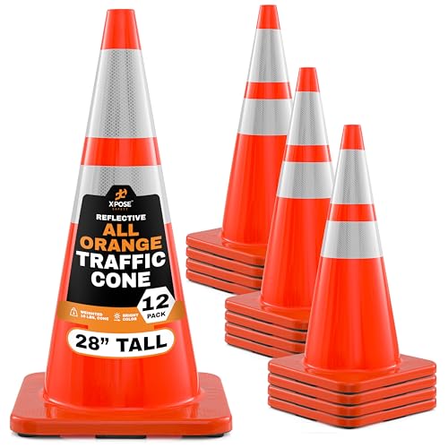 Image of Xpose Safety 28 Inch Orange Traffic Cones