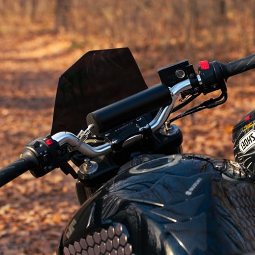 Image of 7 /8 inch 22mm Dirt Bike Handlebars with Foam Pad Atv Motorcycle Handlebars for Motocross Atv Dirt Bike Ebike(Silver)