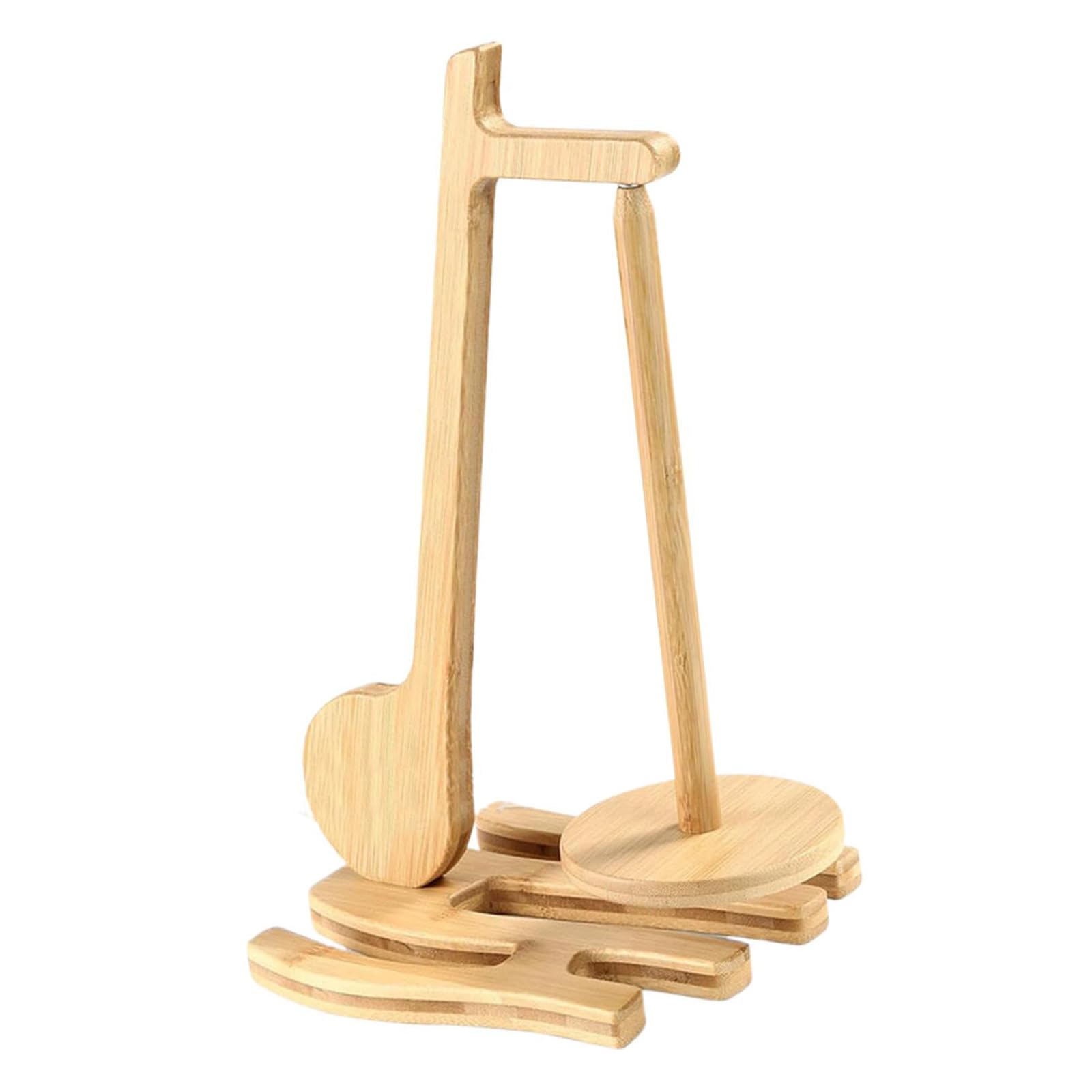 Jazuaiao Musical Note Shape Yarn Holder Thread Spool Holder Wood Yarn Thread with Twirling Mechanism for Knitting Spool Organizers