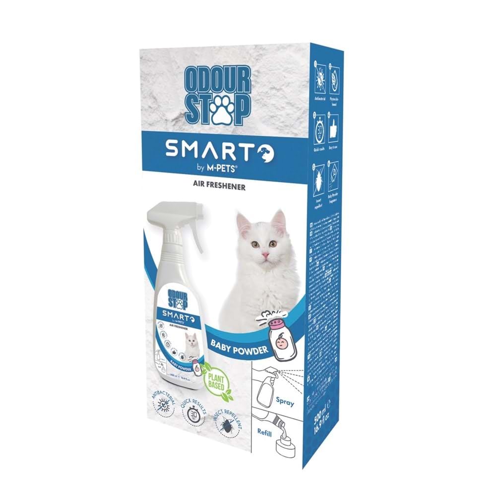 M-Pets Odour Stop Deodorant Spray Baby Powder 500 ml