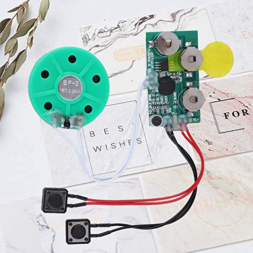 Diyeeni Soundmodul, Sound Modul, 4 Minuten DIY Grußkarten Sound Chip Modul für Karten, Spielwaren, Geschenke, Tasten Kontrolliert
