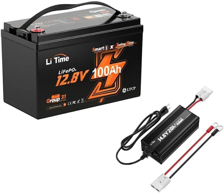 Amazon | LiTime 12V 100Ah TM Bluetooth リン酸鉄リチウムイオン