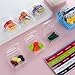 75Pcs Miniature Supermarket Food Lunch Box Dollhouse Kitchen Set Mini Takeaway Snacks Resin Fruit Crisper Accessories Bread Pretend Play Toys Grocery Store Kids Shopping Model Tableware Vegetables