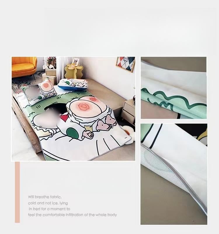 Amazon｜クレヨンしんちゃん ひんやりシーツ 敷きパッド 涼しい席 凉席