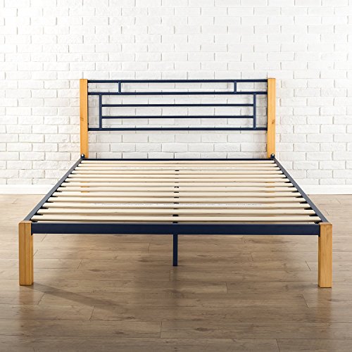 Image of Zinus Epic Metal & Wood Platform Bed with Wood Slat Support, Twin