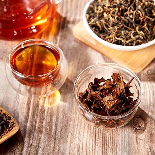 Huaying Chinese Black Tea Loose Leaf, Yunnan Black Tea With Glutinous Rice Fragrant, Loose Leaf Tea 3.5 Oz/100G #TOP5