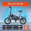 5TH WHEEL EB20 Electric Bike with 25 Miles PAS Range, Peak 650W Motor & 20 MPH, 3 Speed Modes & 14" Tires, Mini Foldable Electric Bikes for Adult with Adjustable Seat, Commuting E Bikes with Key #2