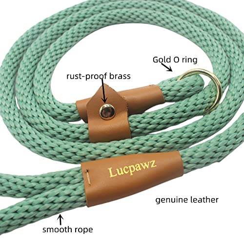 Slip Leads For Dogs 6Ft, Rope Slip Leash, Slip Rope Soft Leash, Easy To Use Slip Leash Collar Combo #TOP2