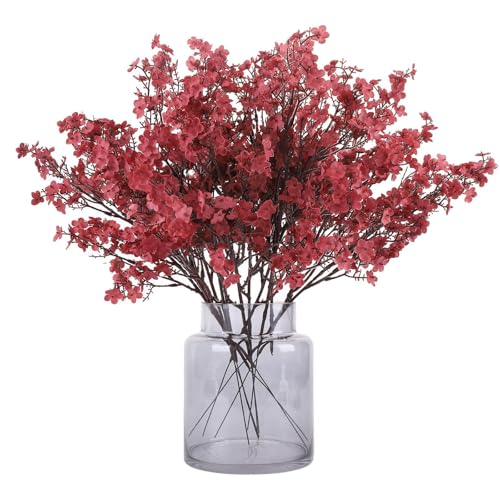 N&T NIETING Künstliche Blumen, 12 Stück Schleierkraut Künstlich Gypsophila Blumen Fake Seidenblumen für Home Decor Hochzeit...