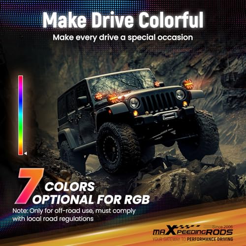Faros LED Off-road de 7 pulgadas maXpeedingrods con 332W 2