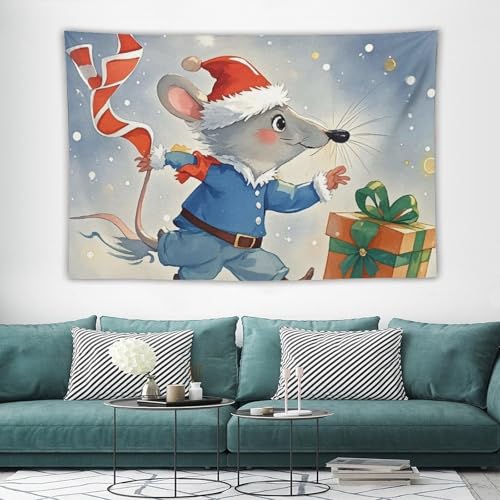 Tapisserie murale large vintage pour salon et chambre 152x228 cm