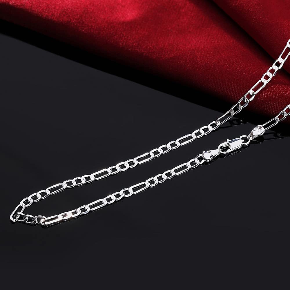 16/18/20/22/24/26/28/30 Zoll 4mm Gliederkette für Mann Hochzeitsgeschenk