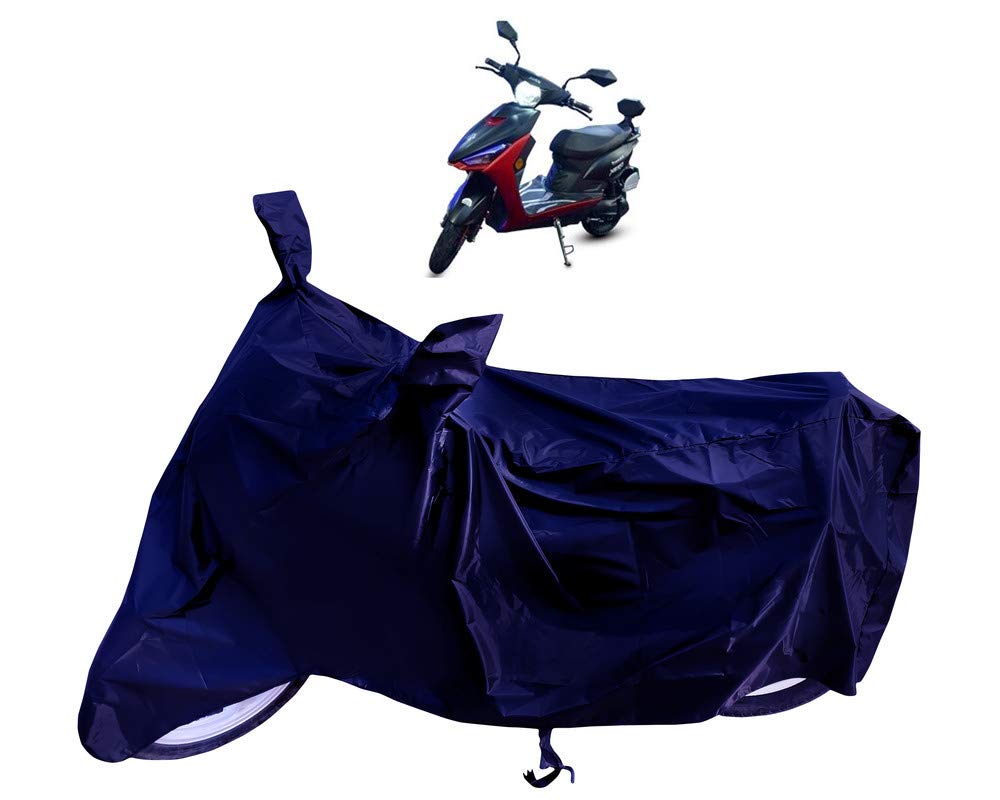 VVM ZEXSHIKAZOL Avan Motors Trend E Bike Cover Waterproof & Dustproof - Heavy Duty - Thick Stuff Quality - Two Wheeler Body Cover Waterproof Full Size (Navy Blue Premium Waterproof)