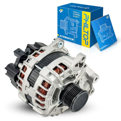 Image of PHILTOP New Alternator 20571N Compatible with Mercedes-Benz 2015-2018 C300 | Alternator for 2016-2019 GLC300, 2018-2023 Metris, 2020 GLC350e, 190A 12V CW OE 0125812010,A0009067703,0009067703