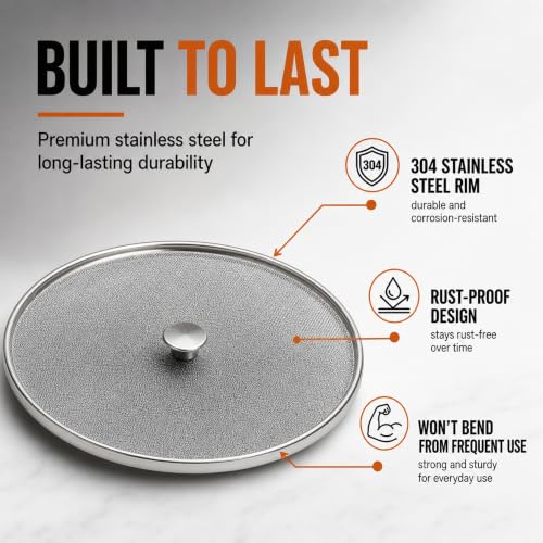 Image of finality Stainless Steel Food Cover Milk Cover Jali Multipurpose Net Lid Set of 4, Silver Color (Food Cover With Knob)
