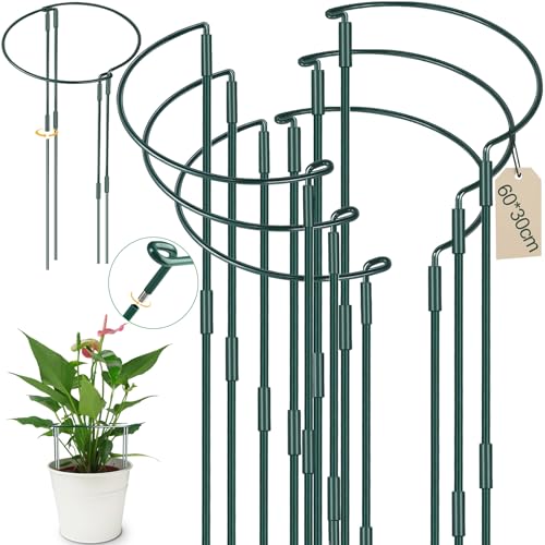 YeahBoom 6 Pezzi Pali di Supporto per Piante,30 × 60cm