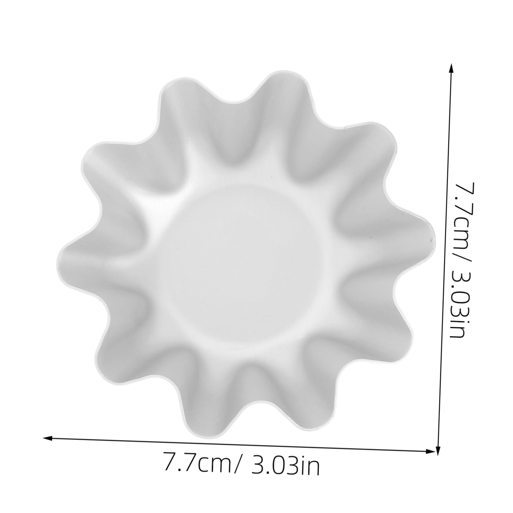 FUNOMOCYA 6Pcs Non Stick Egg Tart Molds Flower Shape Tartlet Baking Tools for Pies and Puddings Baking Molds for Desserts and Cupcakes for Parties and Gatherings