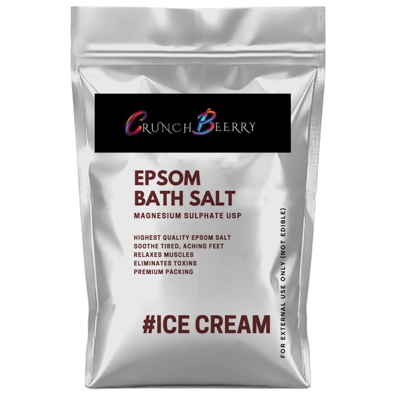 CRUNCH BEERRY BATH EPSOM SALT For Muscle Relief, Relieves Aches Pain,Bath salt for Relaxation,Refreshing Body,Joint Soreness and Tired Muscles,No Color Added 1000gm (BATH SALT_ICECREAM_1 Kg.)-image-40