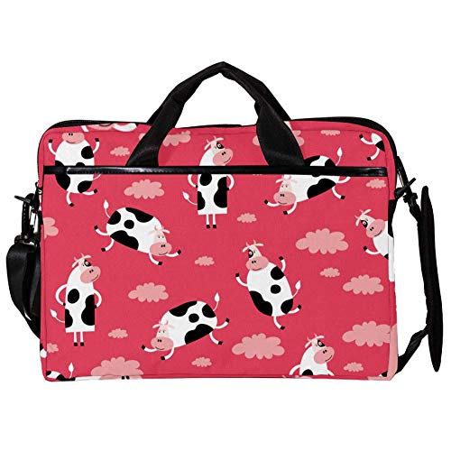 Bolso bandolera para portátil de 14 a 15.4 pulgadas Happy Cow in The Sky ideal para la oficina