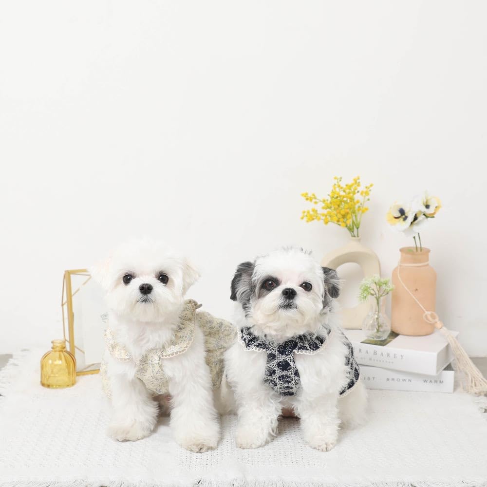 Amazon | monchéri モンシェリ [冷感フリルリボン花柄ワンピース] 犬