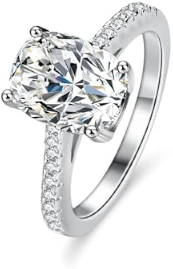 Alliance en moissanite pour femmes, le cadeau de mariage idéal certifié en argent 925
