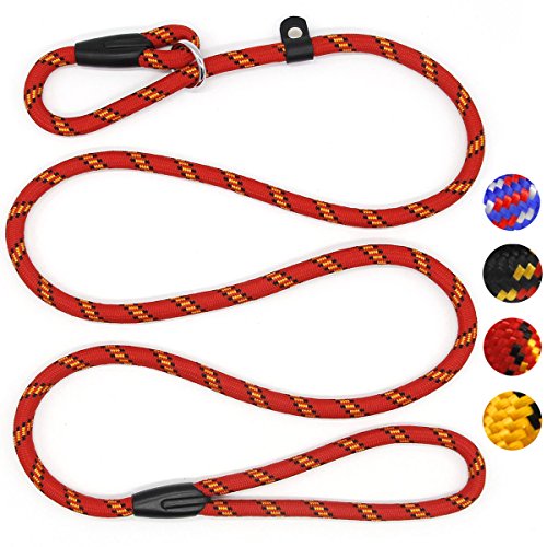 Dog-Rope-Leash-5-FT-Pet-Slip-Lead-Dog-Training-Leash-Standard-Adjustable-Pet-Nylon-Leash-for-Small-Medium-Dogs-10-80-lb-WalkingRed - Cucciolini Doodles   Dog-Rope-Leash-5-FT-Pet-Slip-Lead-Dog-Training-Leash-Standard-Adjustable-Pet-Nylon-Leash-for-Small-Medium-Dogs-10-80-lb-WalkingRed
