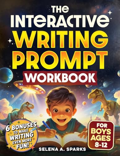 Majosta - The Interactive Writing Prompt Workbook for Boys 8-12: An All-In-One Workbook to Increase Literacy Skills, Boost Creativity & Spark Imagination in Just 30 minutes a Day (Activities for kids)