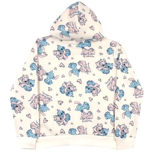 Image of Disney Minnie Mouse, Lilo & Stitch, Princess Girl's Zip-Up Hoodie, Long Sleeve Hooded Sweatshirt for Kids and Toddlers