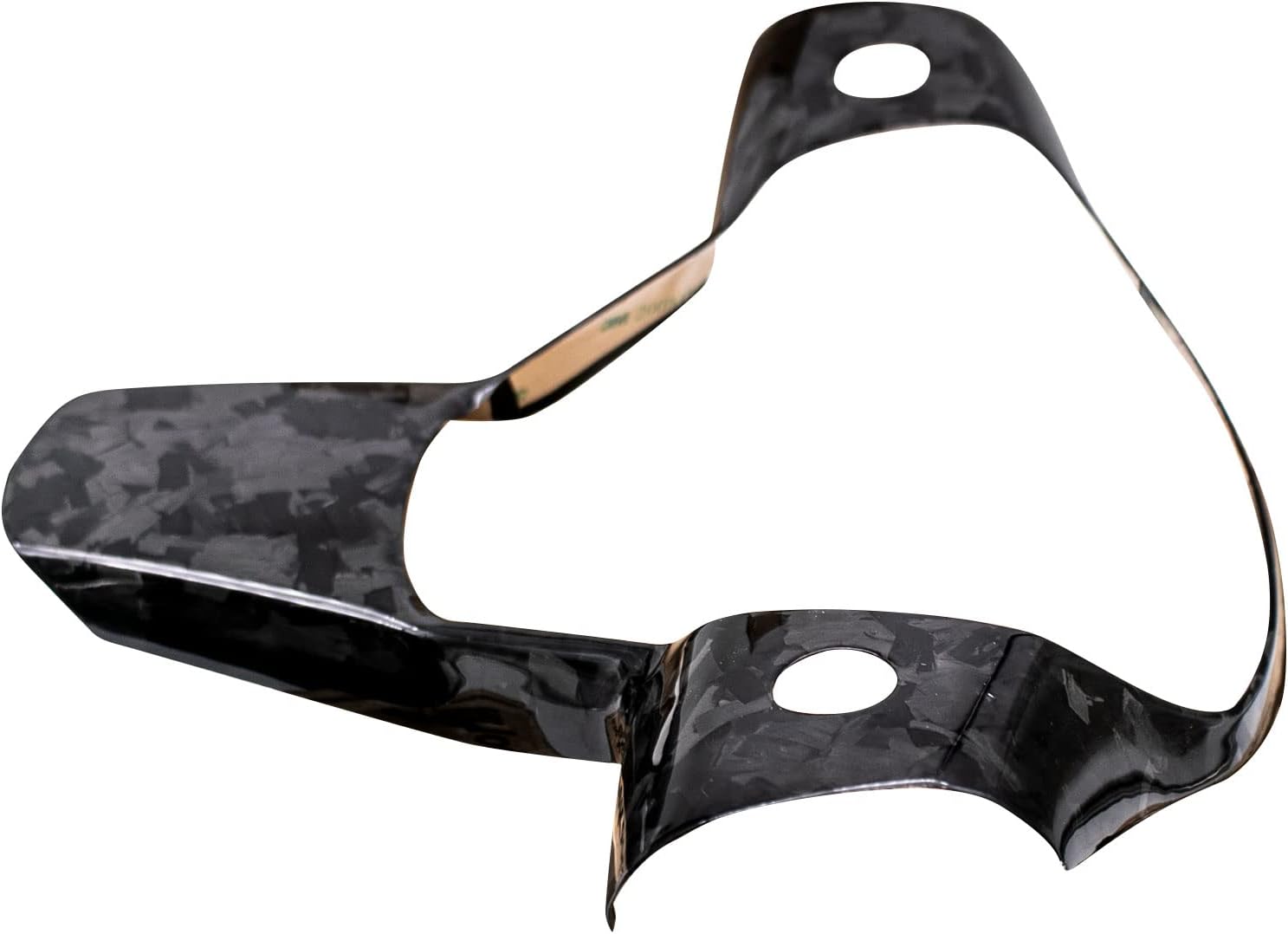 Cobra-Tek Real Forged Carbon Steering Wheel Cover Compatible with 2017-2023 Tesla Model 3 and 2020-2024 Model Y 1 pc Design