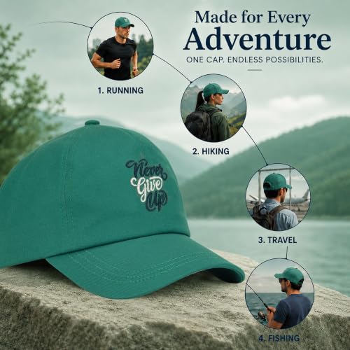 Image of Feathers Cotton Cap for Men & Women | Adjustable Baseball Unisex Caps | Breathable Outdoor Running, Gym & Travel Hat | Styles Cap for Men